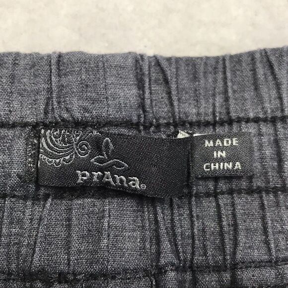 PRANA Mantra Hemp Jogger Women XS (30x26) Charcoal Gray Drawstring Elastic Cuff - Picture 13 of 16